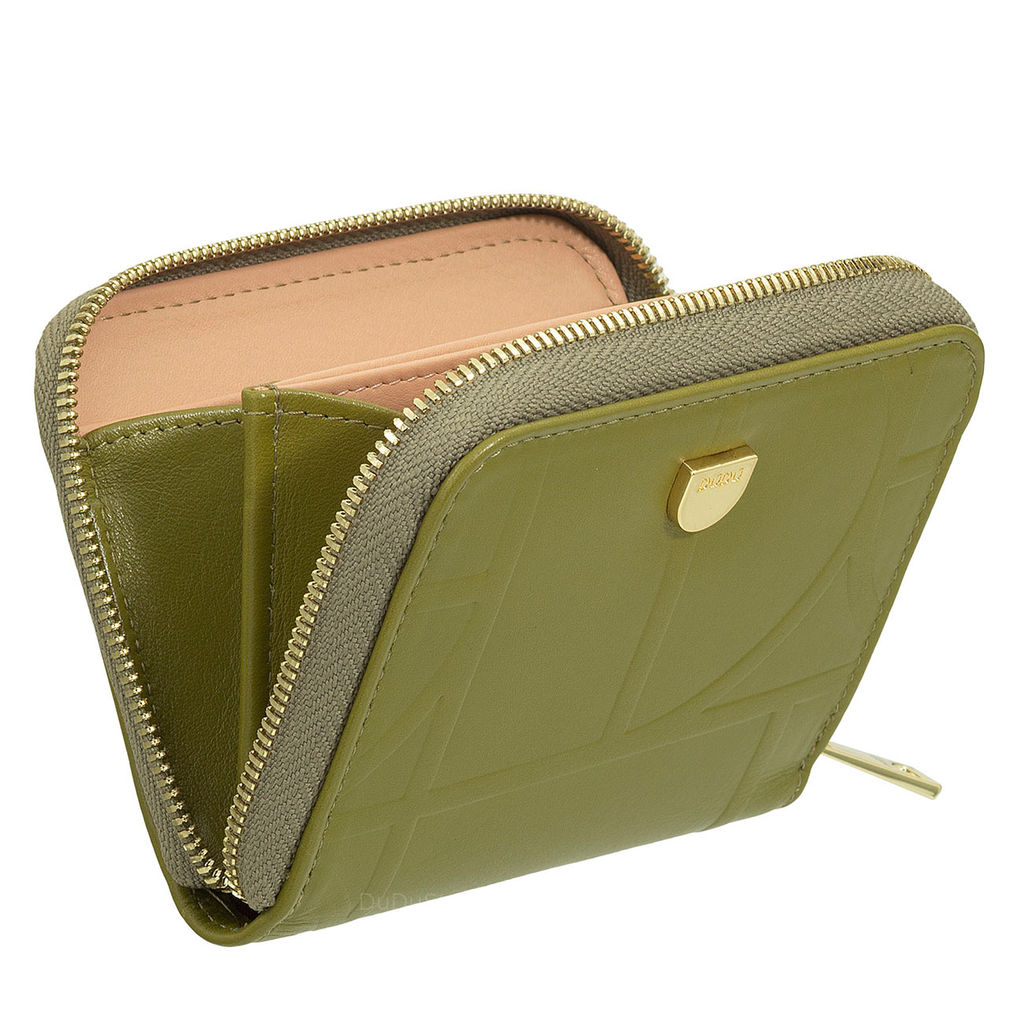 Итальянский кожаный кошелек для карт DuDu серии Hokkaido | оливково-зеленый - Dudubags фото 3