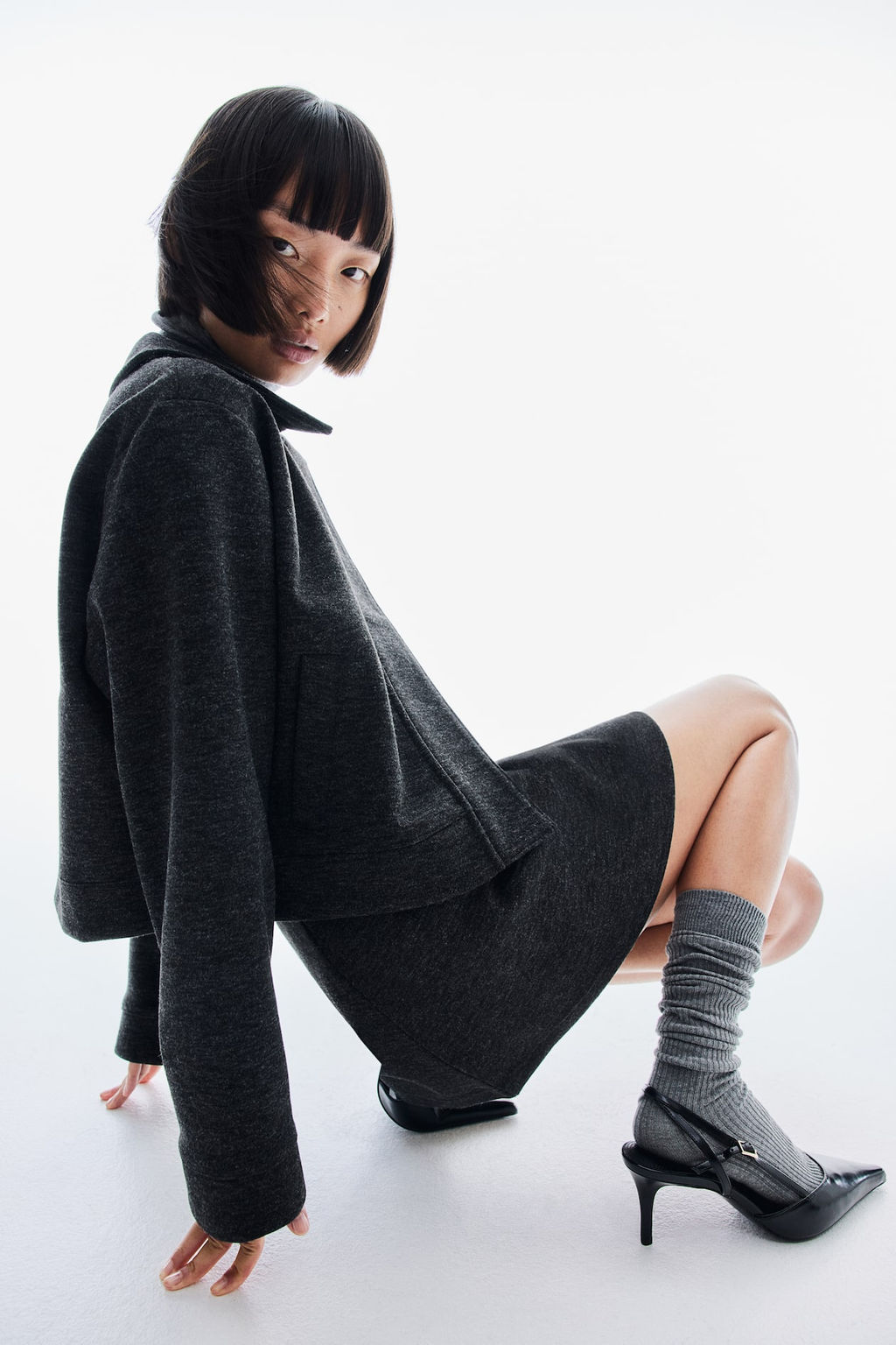 Falda evase de punto - H&m фото 4