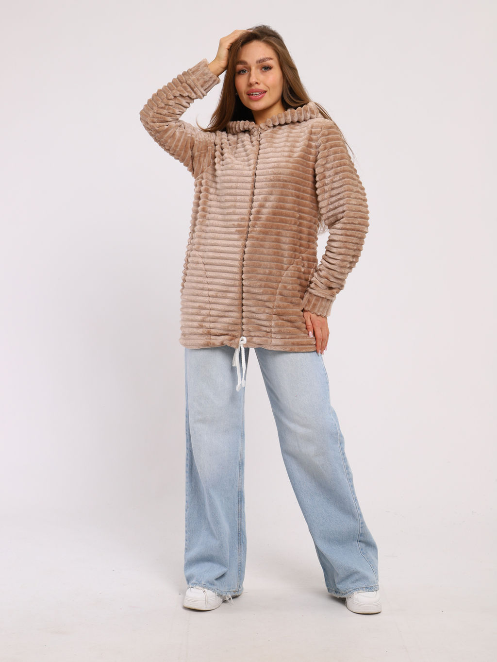 Толстовка женская 6-204 из велсофта - Новое кимоно фото 42