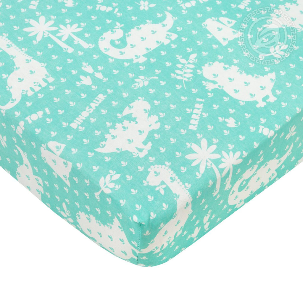 Динопарк Набор для новорожденных Динопарк/Борта:6шт; Подушка:1 шт-40*60; Наволочка(клапан):1шт.-40*60; Простыня на резинке:1шт.-120*60; Одеяло:1шт.-110*90; Пододеяльник:1шт.-110*90 Набор в кроватку (бязь) - Артпостелька фото 6