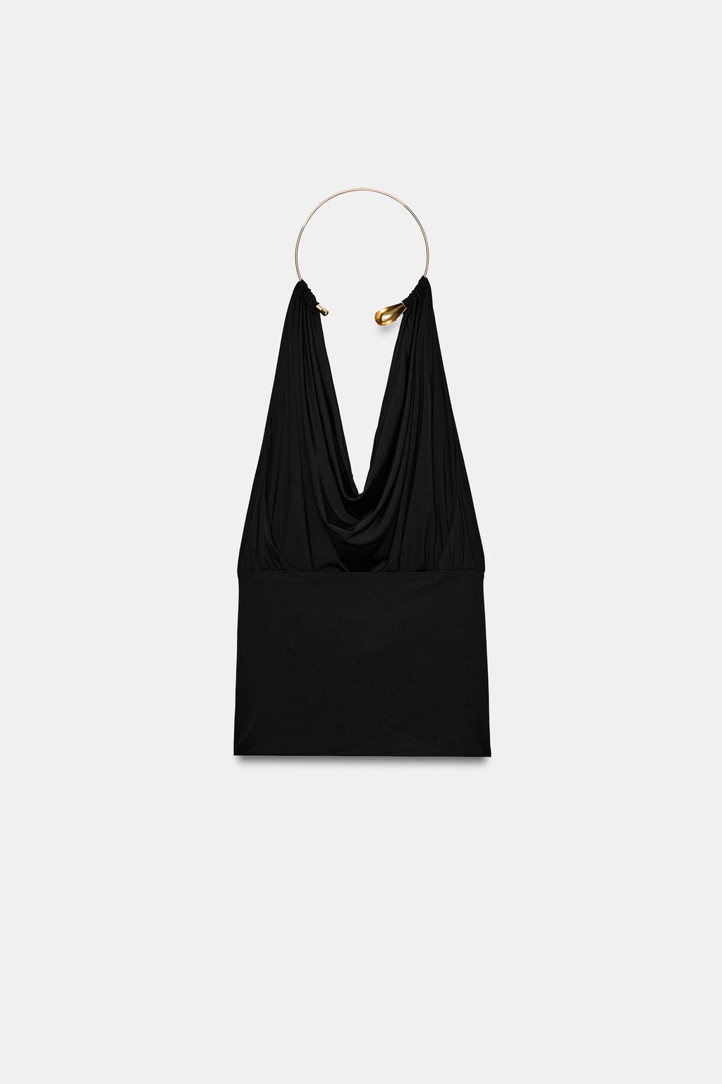 TOP POLIAMIDA CHOKER / Negro - Zara фото 6