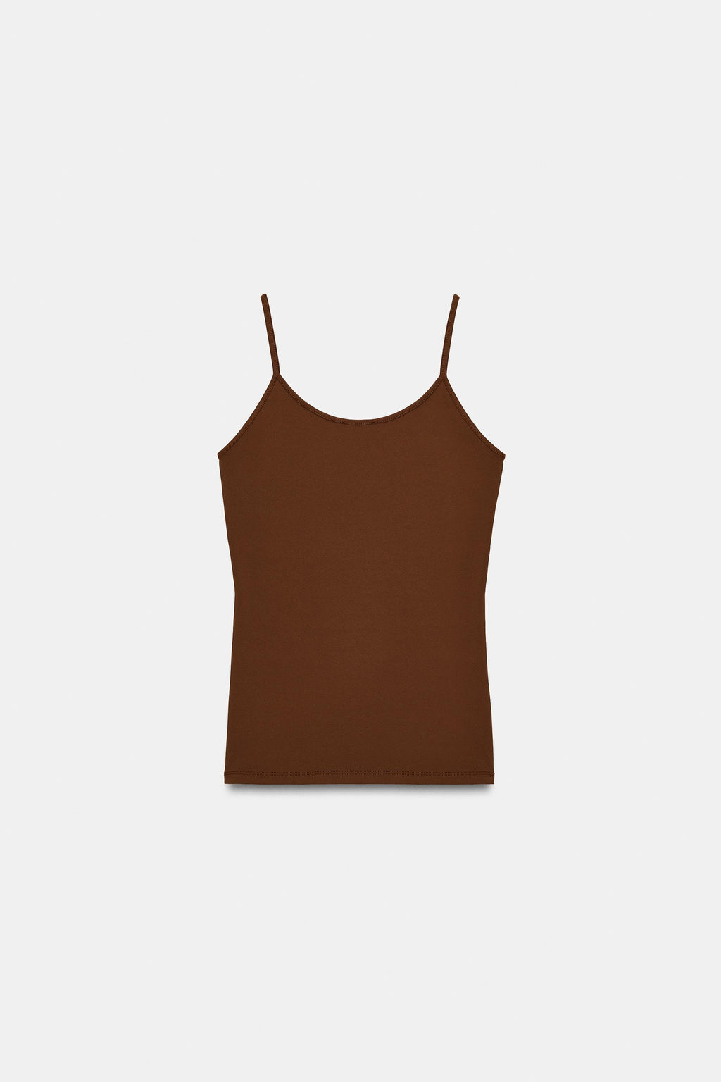 CAMISETA POLIAMIDA TIRANTE FINO / Tostado - Zara фото 8