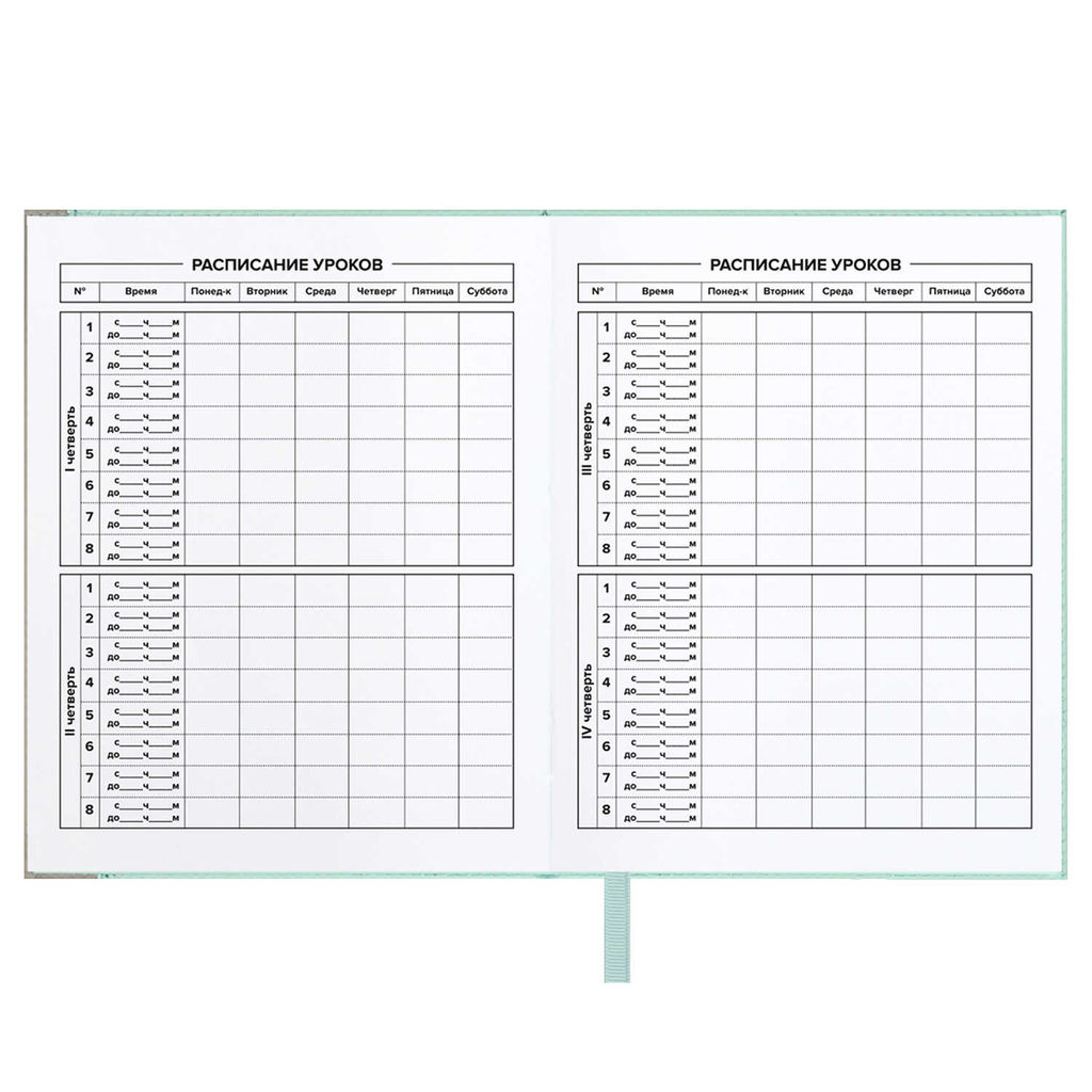 Дневник школьный арт. 68760 / 15 ПЛОНЖЕ МЯТНЫЙ