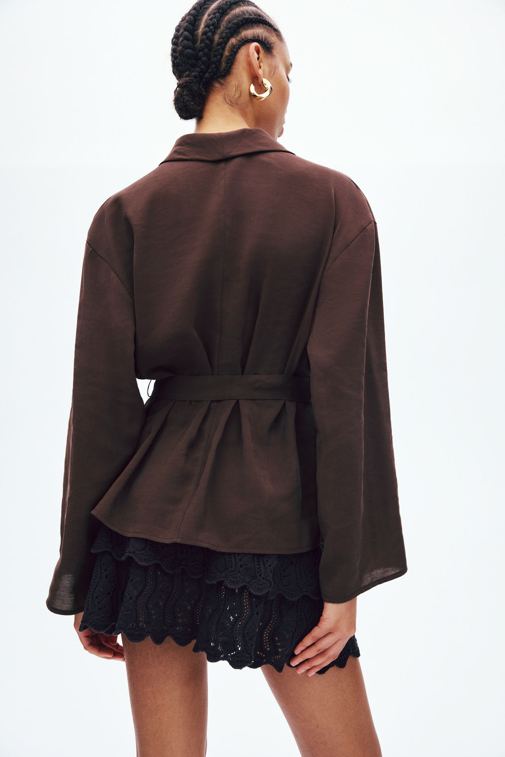 Blazer oversize con cintur?n de anudar - H&m фото 2