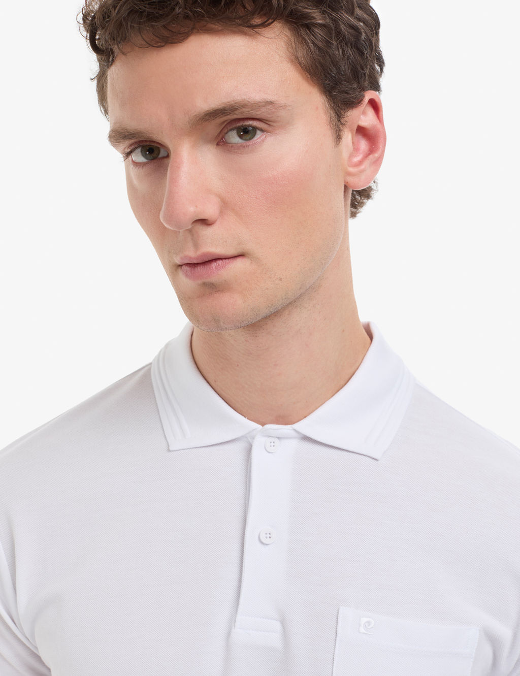 Beyaz Regular Fit %100 Pamuk Cepli K_vr_lmaz D__meli Polo Yaka Basic Ti__rt