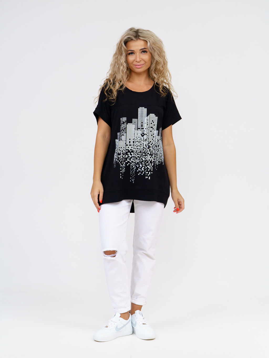 864 Футболка "Черный"