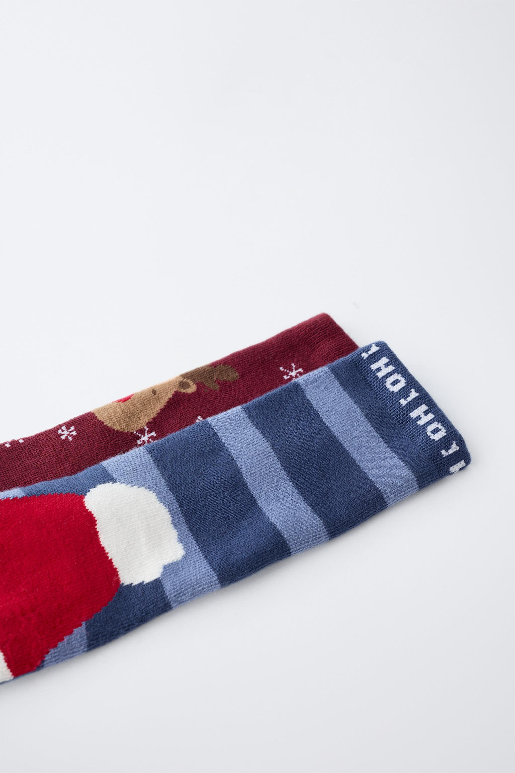 TWO-PACK OF NON-SLIP SANTA AND REINDEER SOCKS - Zara фото 2