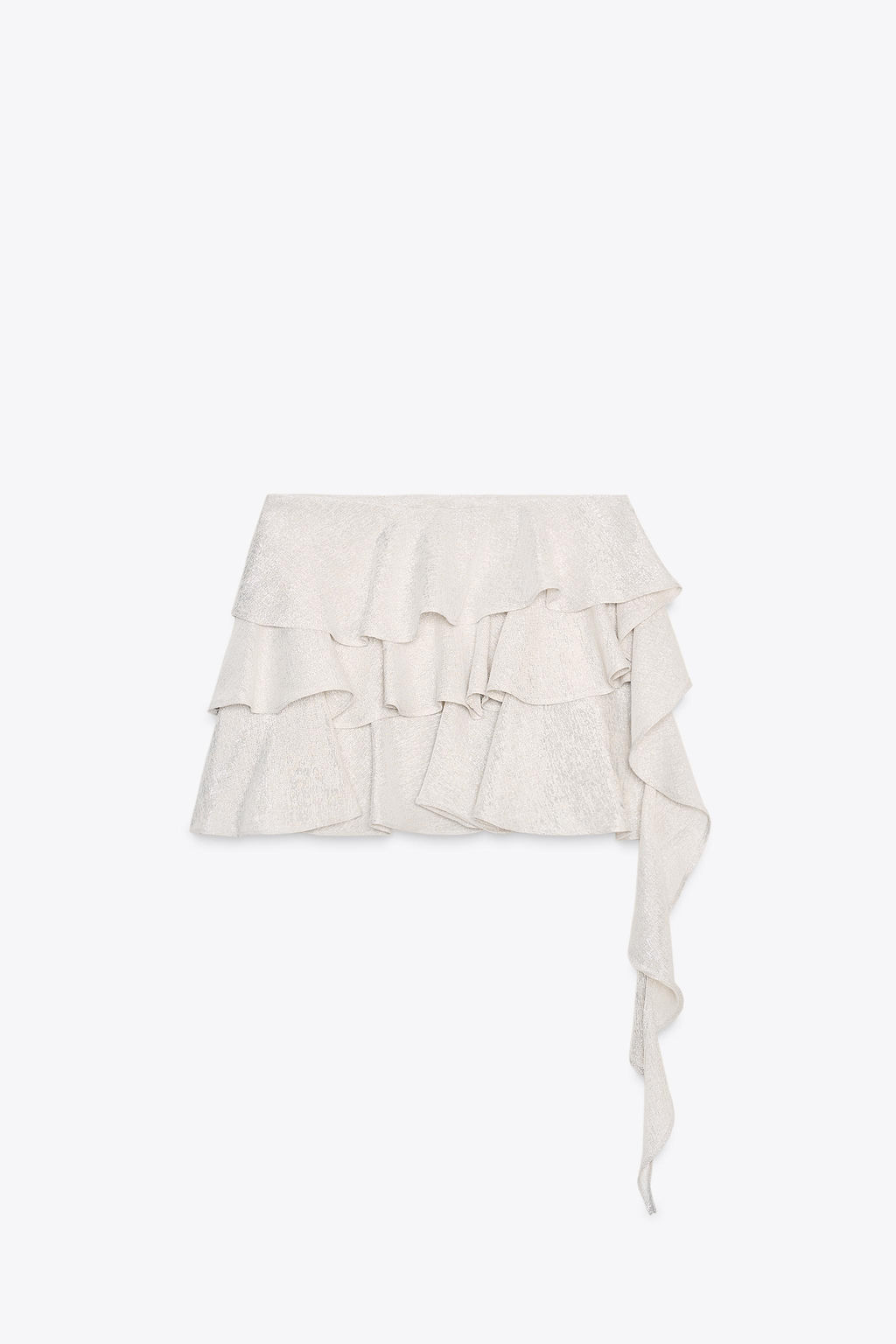 ASYMMETRIC FRILL MINI SKIRT - Zara фото 4