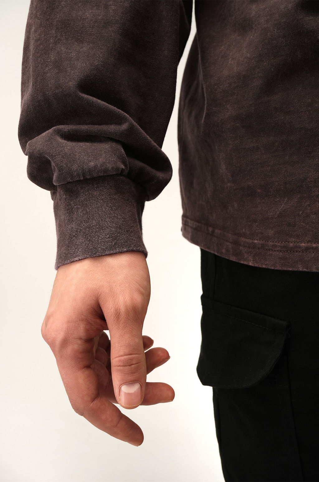 Мужской лонгслив оверсайз Happyfox