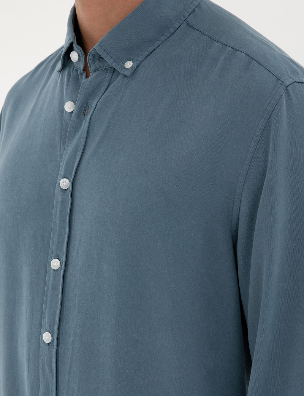 Рубашка Pierre Cardin Regular Fit темно-синяя с длинным рукавом