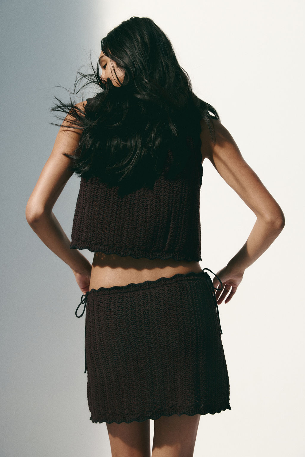 Falda playera efecto crochet - H&m фото 7