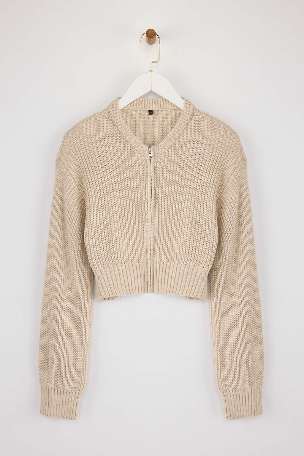 TRENDYOLMILLA Pembe Crop Vatka Detayl? Triko H?rka TWOAW25HI00020 фото 13