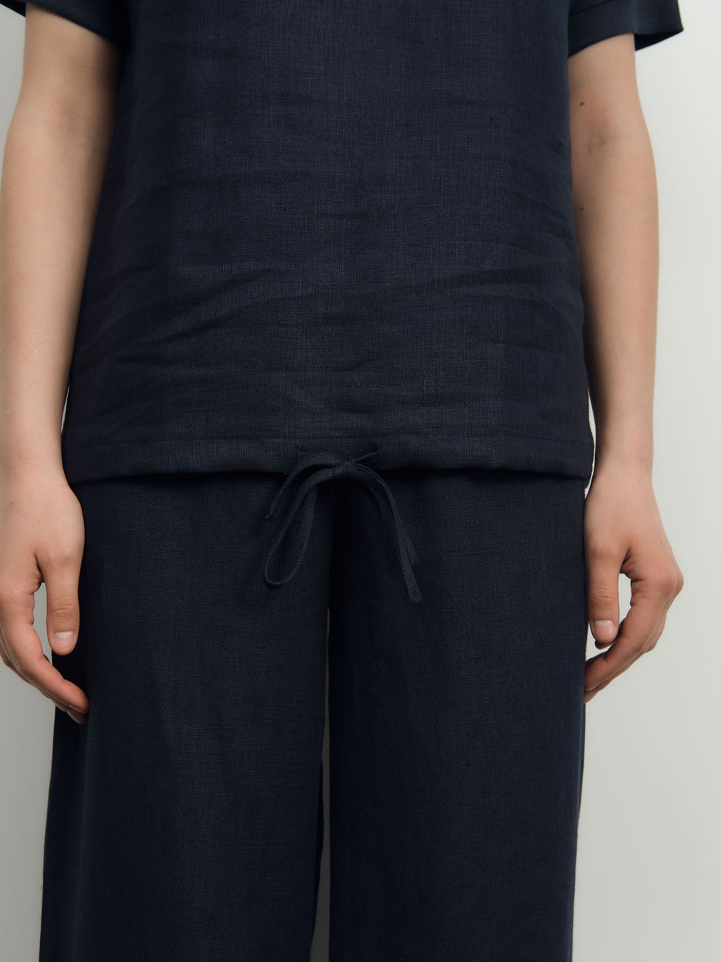 Блузка женская 52104-БЛ темно-синяя