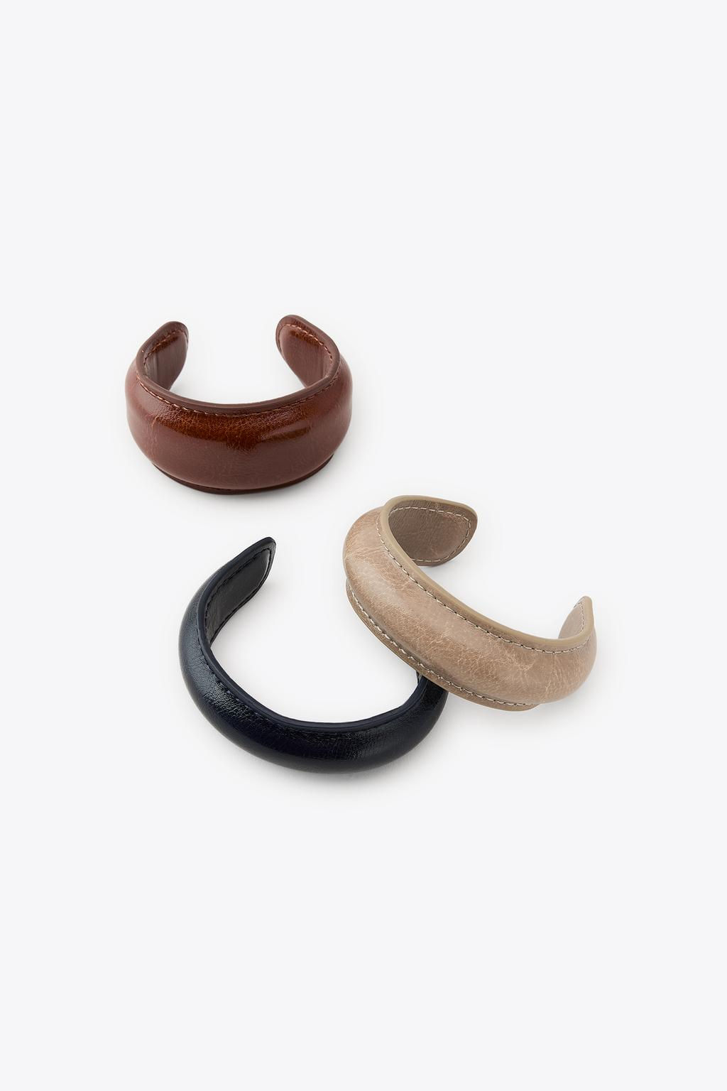 PACK OF 3 LEATHER BRACELETS - Zara фото 5