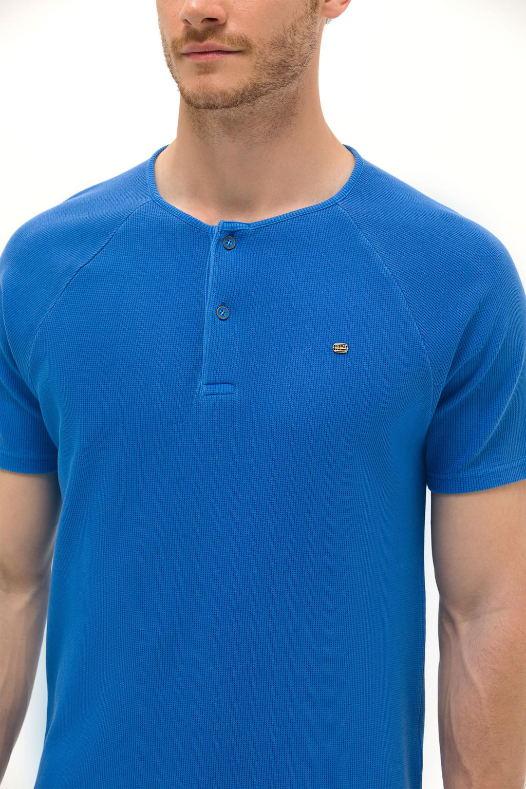 Erkek Saks Bisiklet Yaka Ti__rt