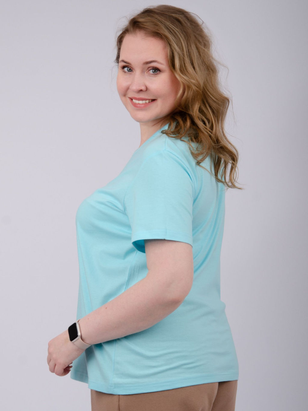 Футболка "Карусель 2" бирюза, трикотаж