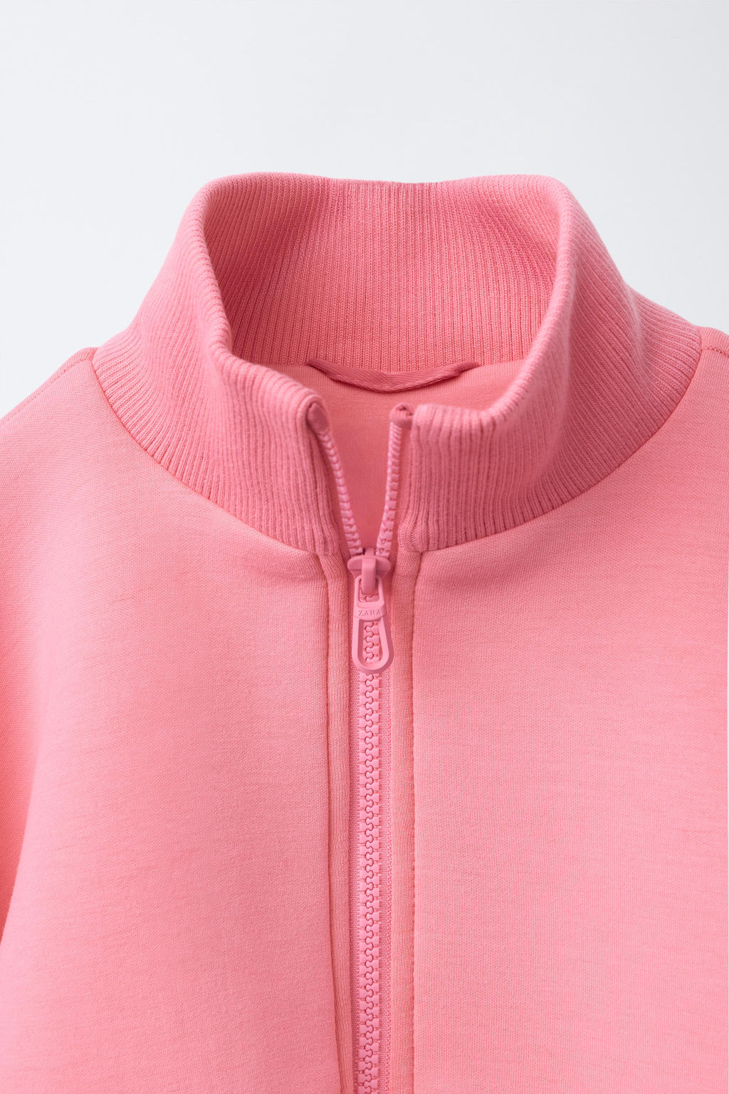 CAZADORA NEOPRENO RIB / Rosa