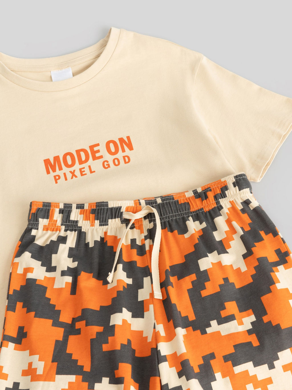 ACOOLA / Набор детский для мальчиков ((1)футболка и (2)шорты) Aswa бежевый  фото 4