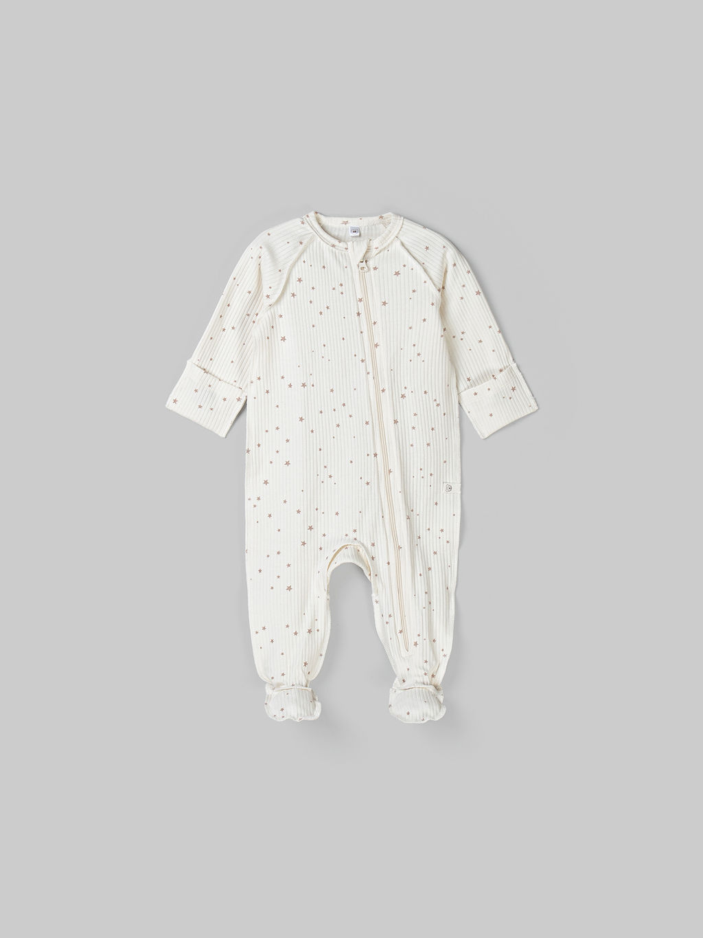 Слип с закрытой ножкой Бежевые звезды 0+ - Bungly фото 2