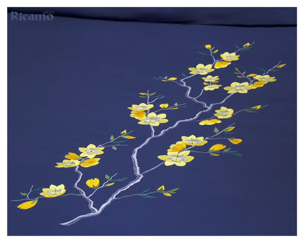 Наволочка Satini Ricamo R-5070/синий - Espera фото 3