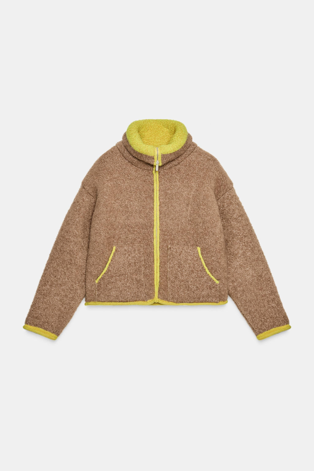 CONTRASTING TRIM CARDIGAN - Zara фото 7