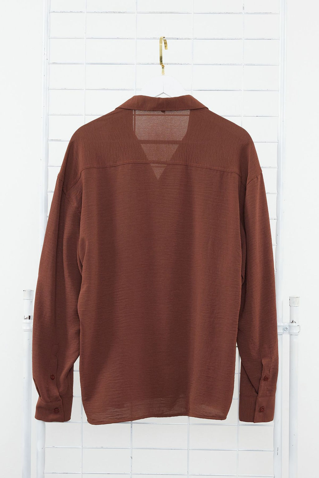 TRENDYOL MAN Beyaz Oversize Fit Apas Yaka Yazl?k Keten Gorunumlu Gomlek TMNSS23GO00053 - Trendyolmilla фото 43