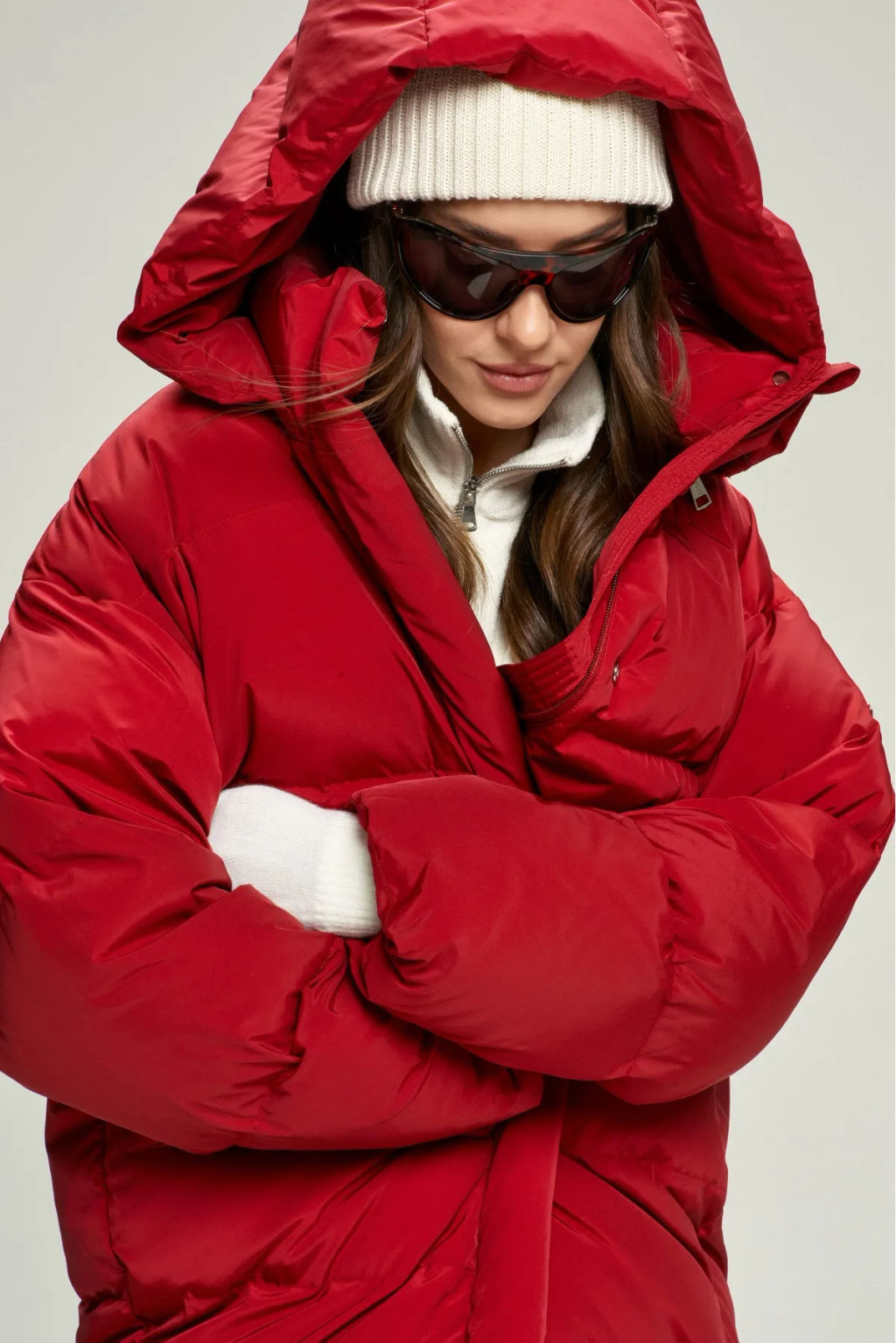 Пуховик удлиненный Lovely Red - Erist store фото 6