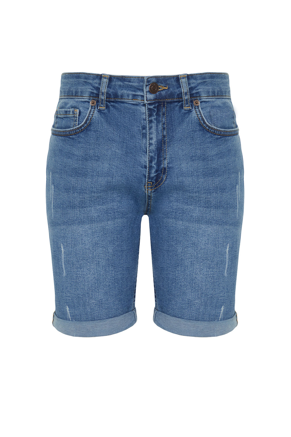 Mavi Slim Fit T?rm?k Destroylu Denim Kot Sort TMNSS21SR0727