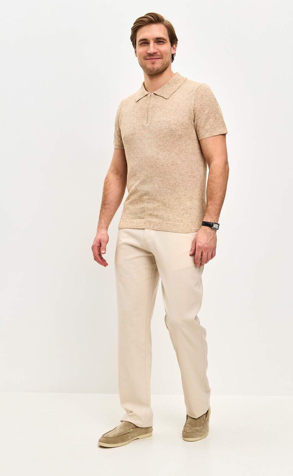 Футболка лен F111-07LN l.beige - Fine joyce фото 3