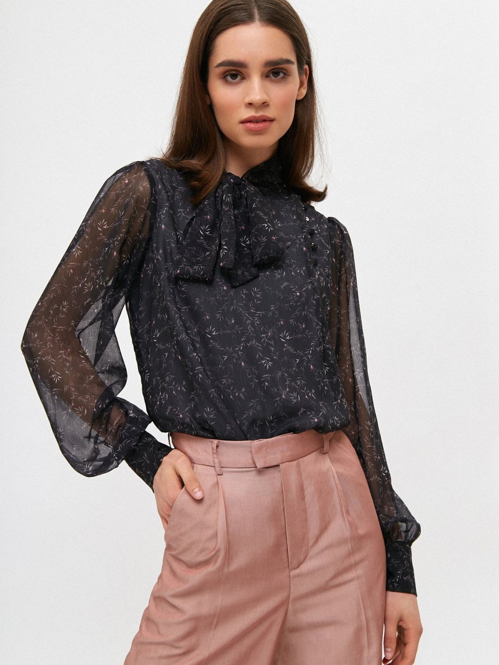 Conso/PR 200428 - black Блуза