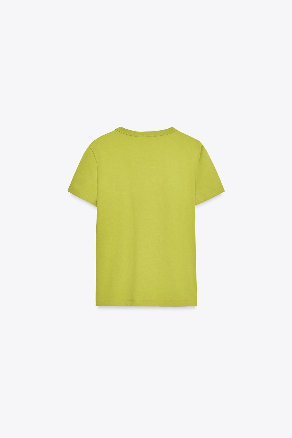 SHORT SLEEVE INTERLOCK T-SHIRT - Zara фото 64