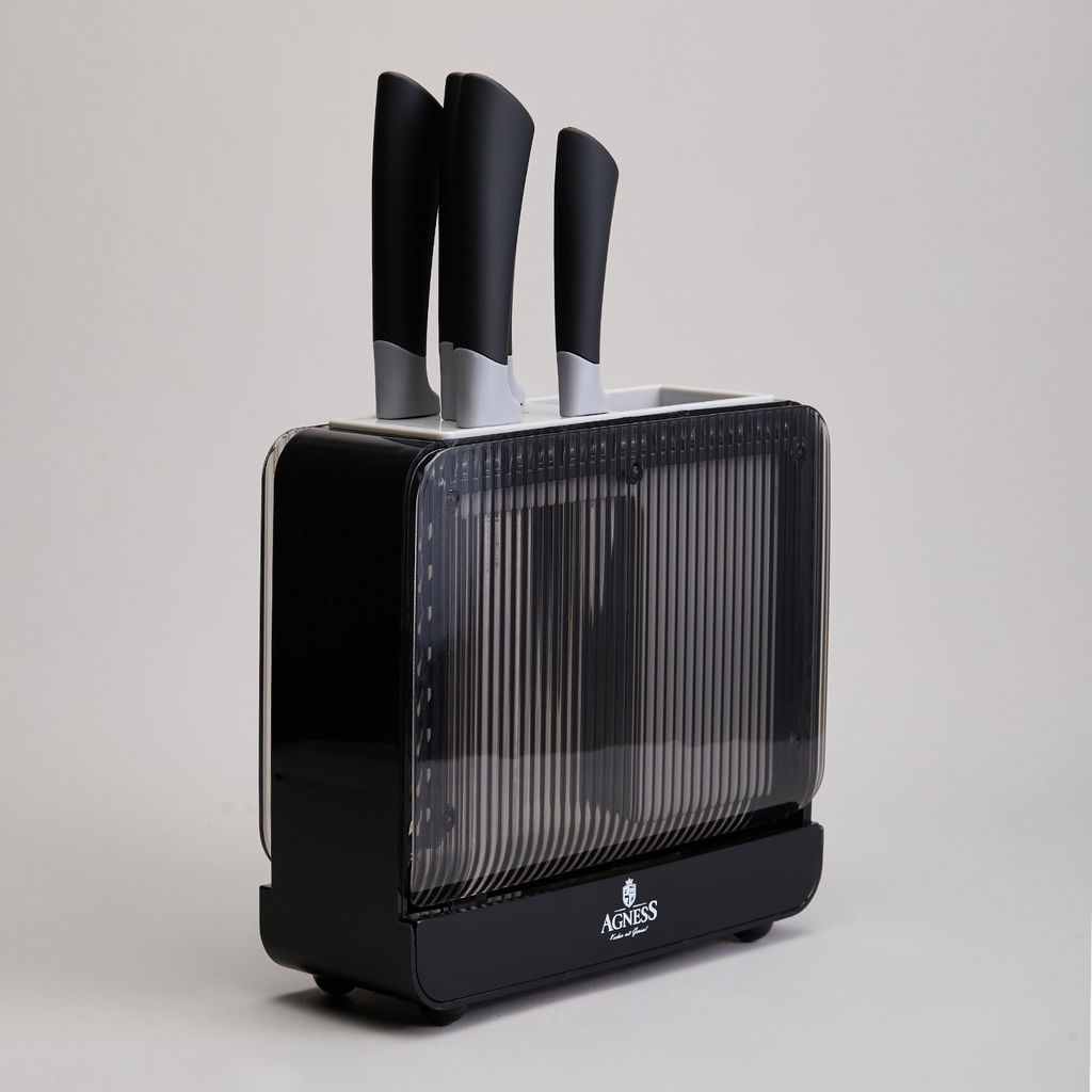 НАБОР НОЖЕЙ AGNESS НА ПЛАСТИКОВОЙ ПОДСТАВКЕ, 6 ПРЕДМЕТОВ  фото 4