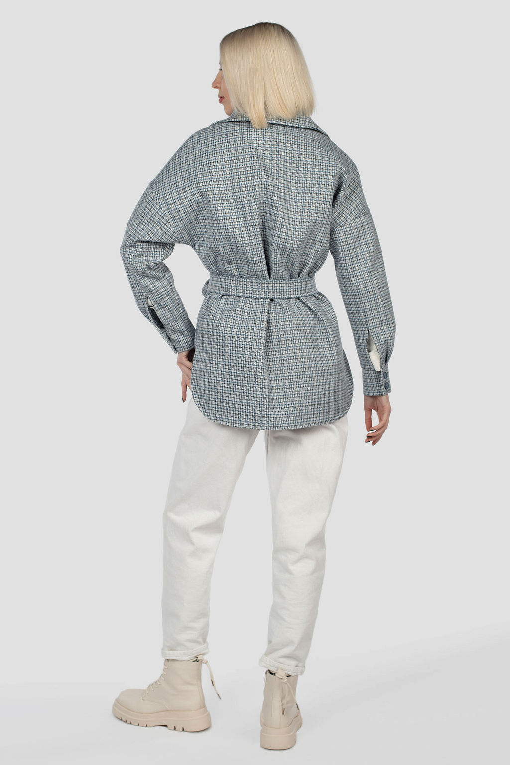 Пальто женское демисезонное (пояс) - El podio фото 3