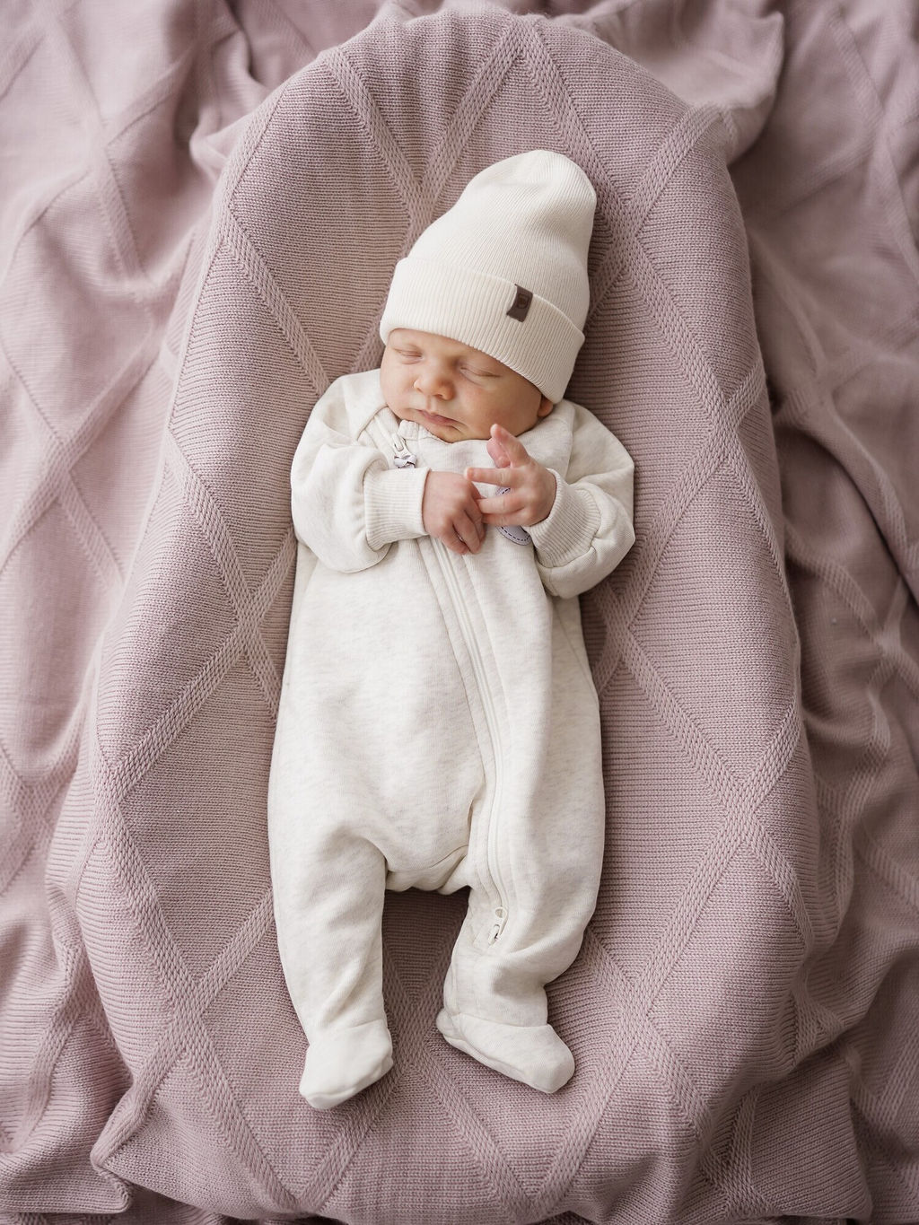Комбинезон косуха с закрытой ножкой Ванильный пудинг утепленный 0+ - Bungly фото 4