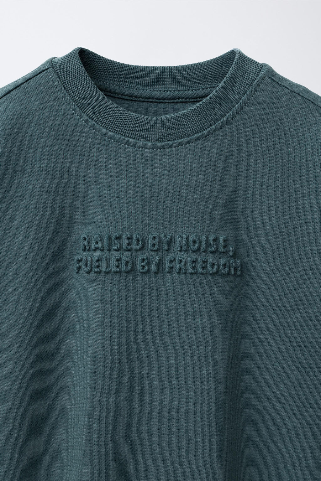 EMBOSSED TEXT INTERLOCK SWEATSHIRT AND JOGGER SET - Zara фото 6