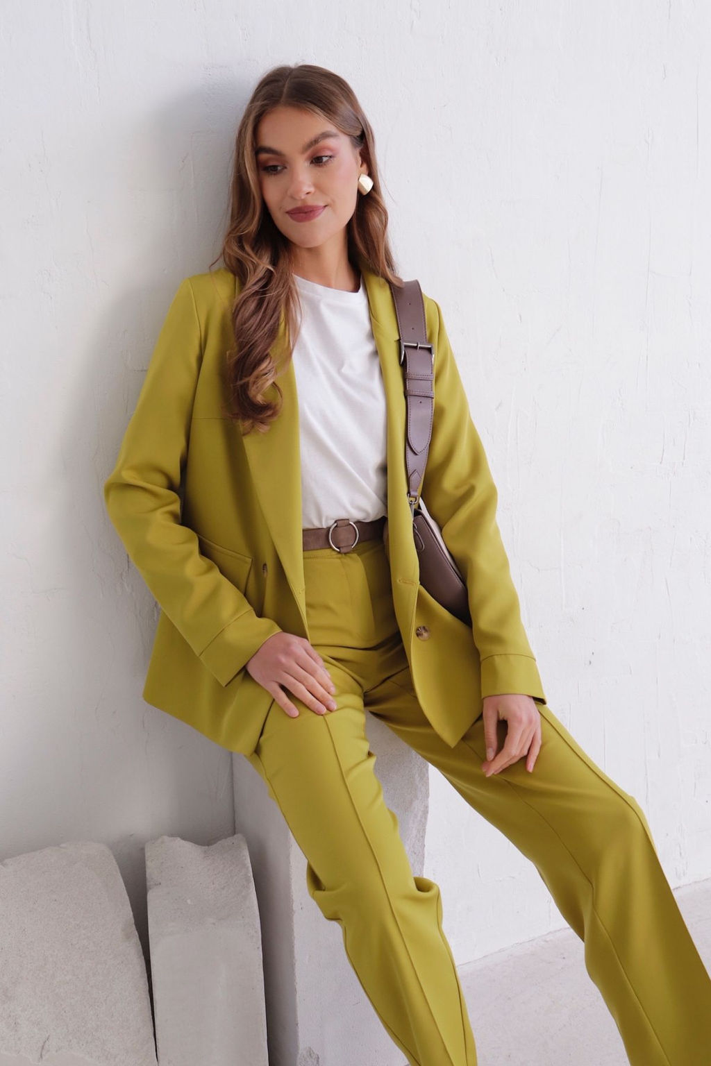 11725 Брюки со стрелками в цвете шартрез - Martichelli фото 21