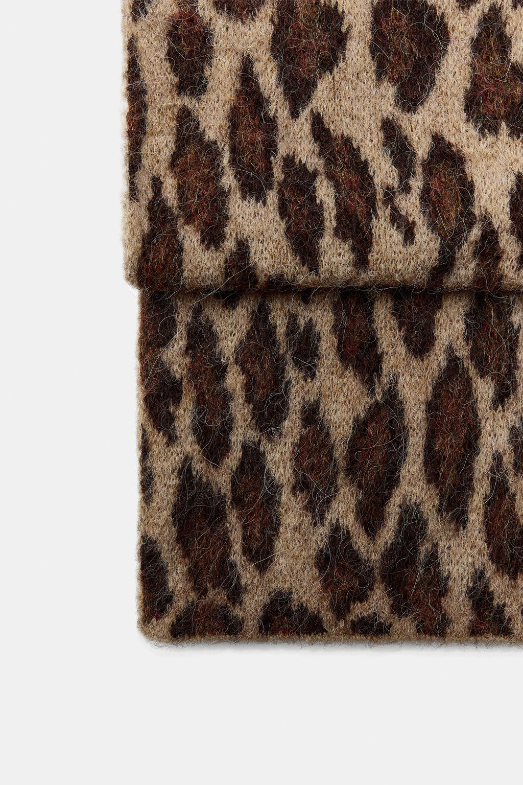 ANIMAL PRINT KNIT SCARF - Zara фото 9