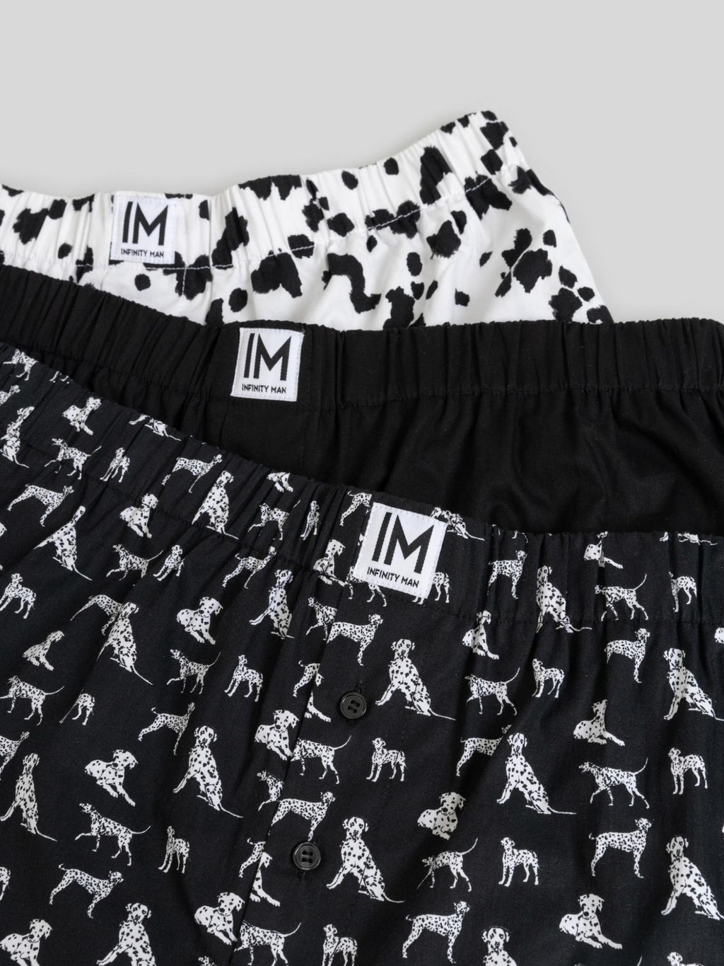 33104130013 Трусы шорты мужские в наборе из 3 шт. Marty черный принт - Infinity Lingerie фото 2