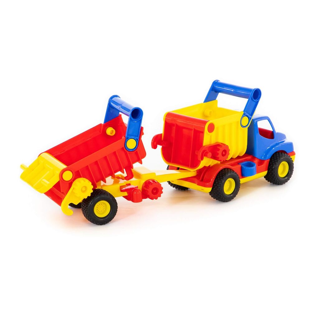 КонсТрак, автомобиль-самосвал с полуприцепом (в сеточке) - Полесье фото 8