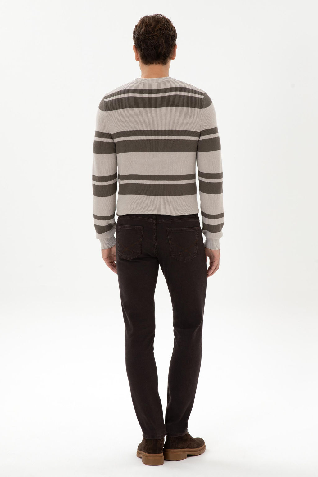 Erkek Koyu Kahverengi Slim Fit Jean Pantolon - U.s. polo assn фото 4