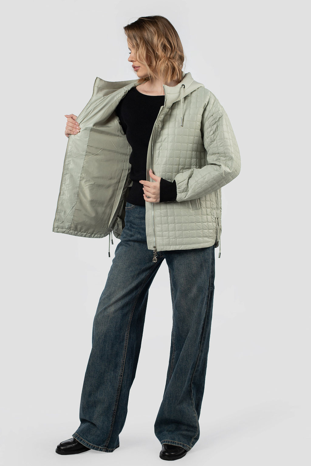 04-3154 Куртка женская демисезонная (синтепон 80) - El podio фото 3