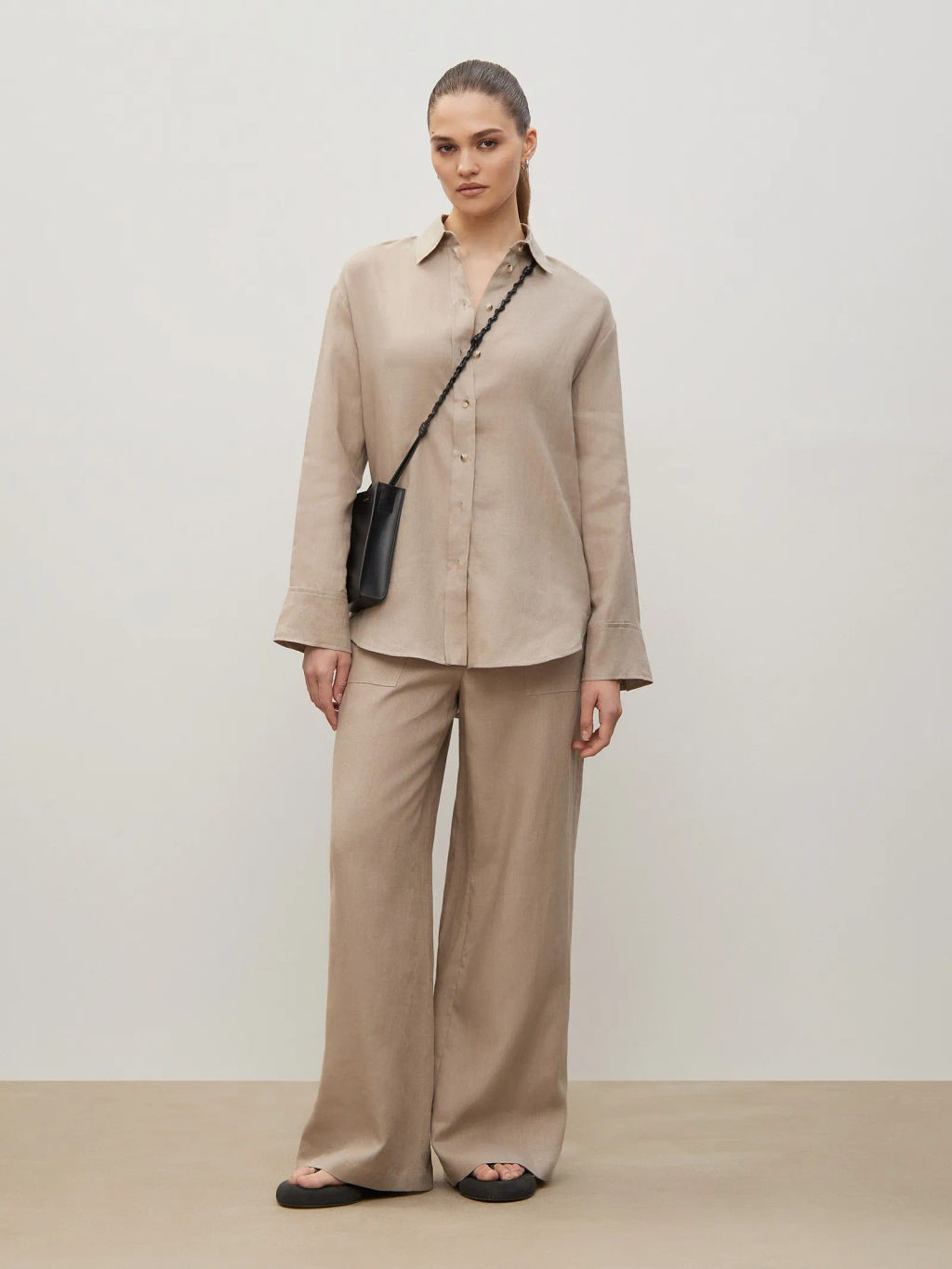 Рубашка однотонная - Emka фото 2