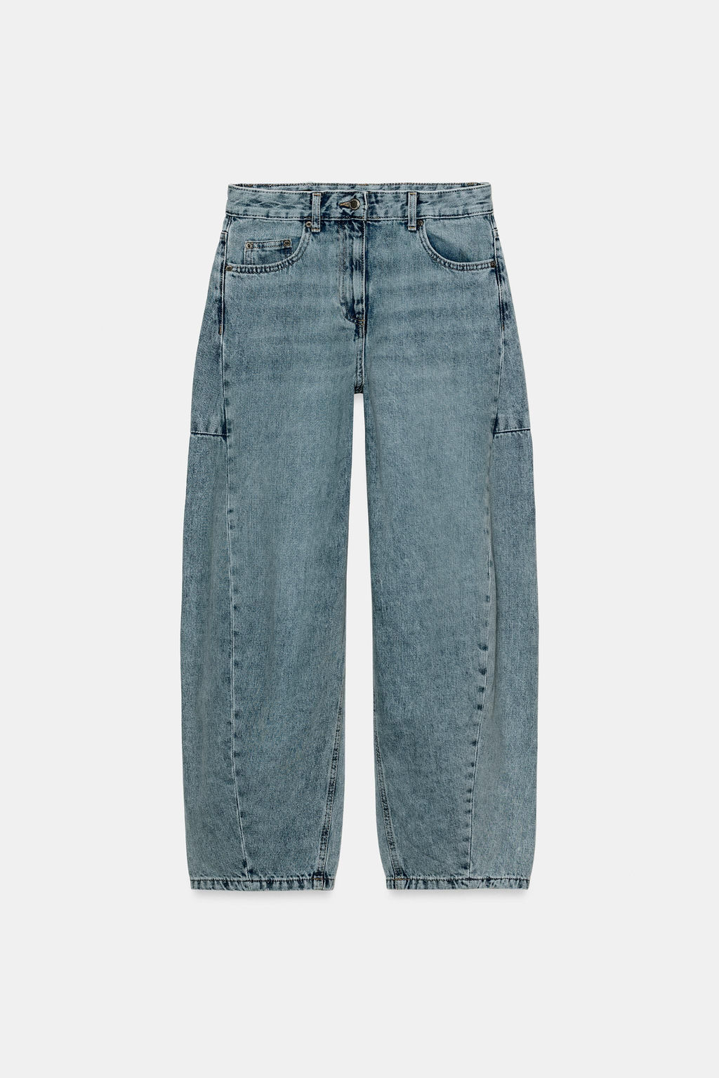 JEANS ZW COLLECTION ANKLE BALLOON TIRO MEDIO / Azul claro - Zara фото 7