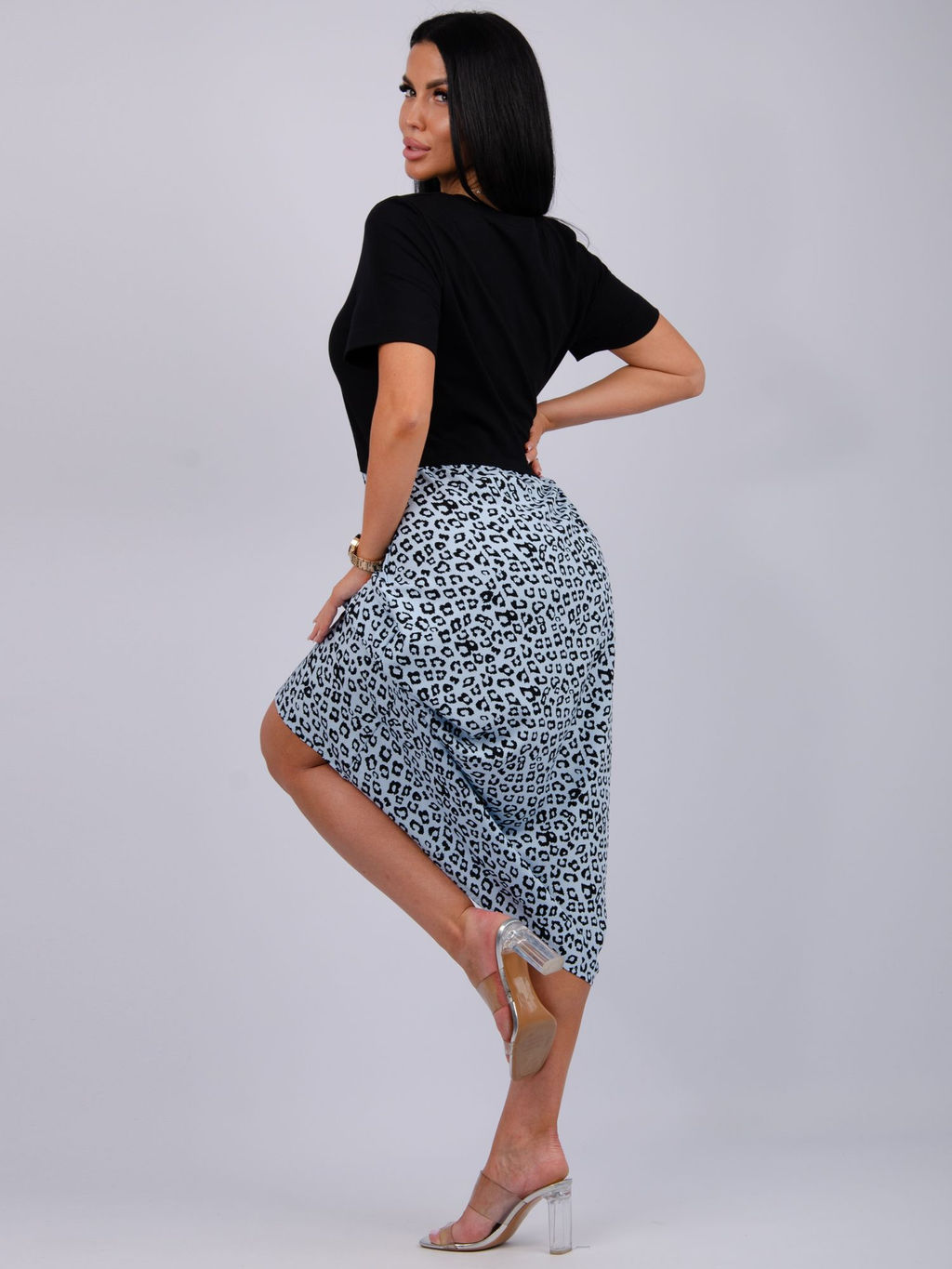 Платье Виттория, вискоза/кулирка До 60 размера - Малина фото 11