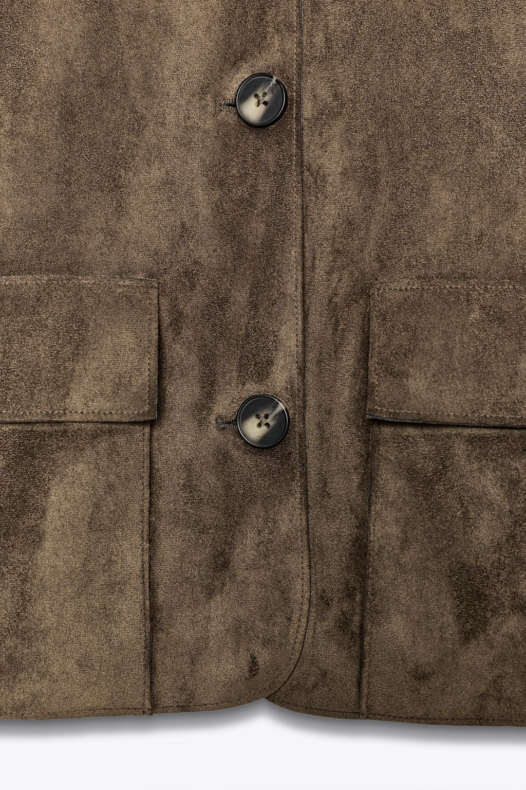 FAUX SUEDE CROPPED JACKET - Zara фото 9