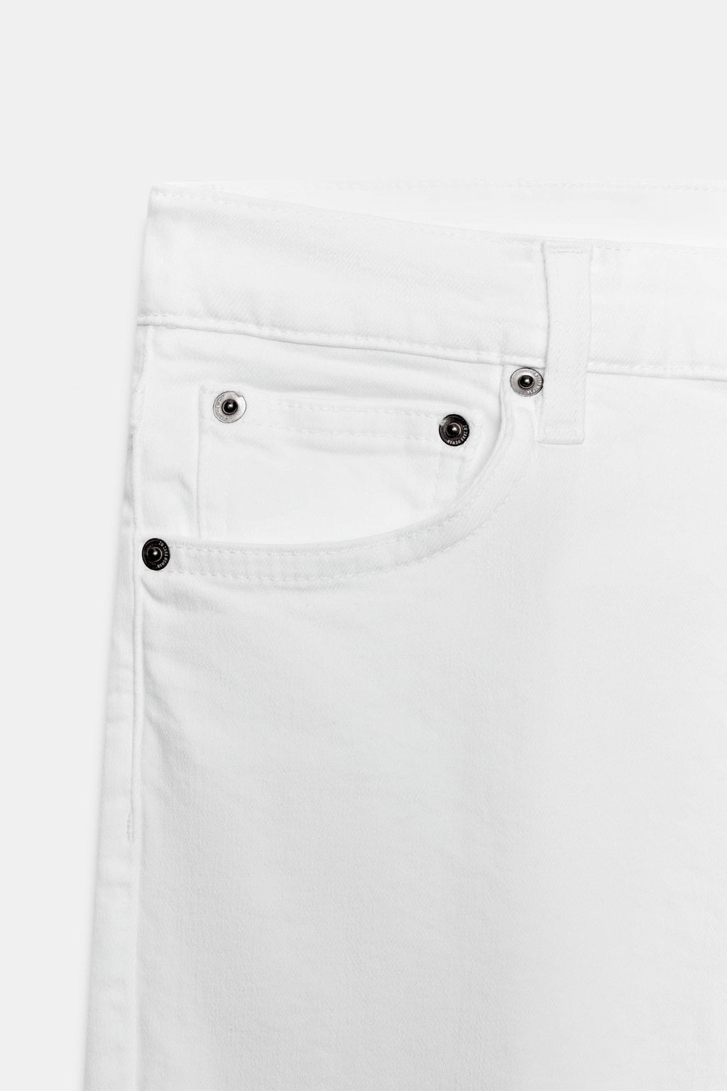 JEANS ZW COLLECTION CROPPED FLARE TIRO MEDIO / Blanco - Zara фото 7