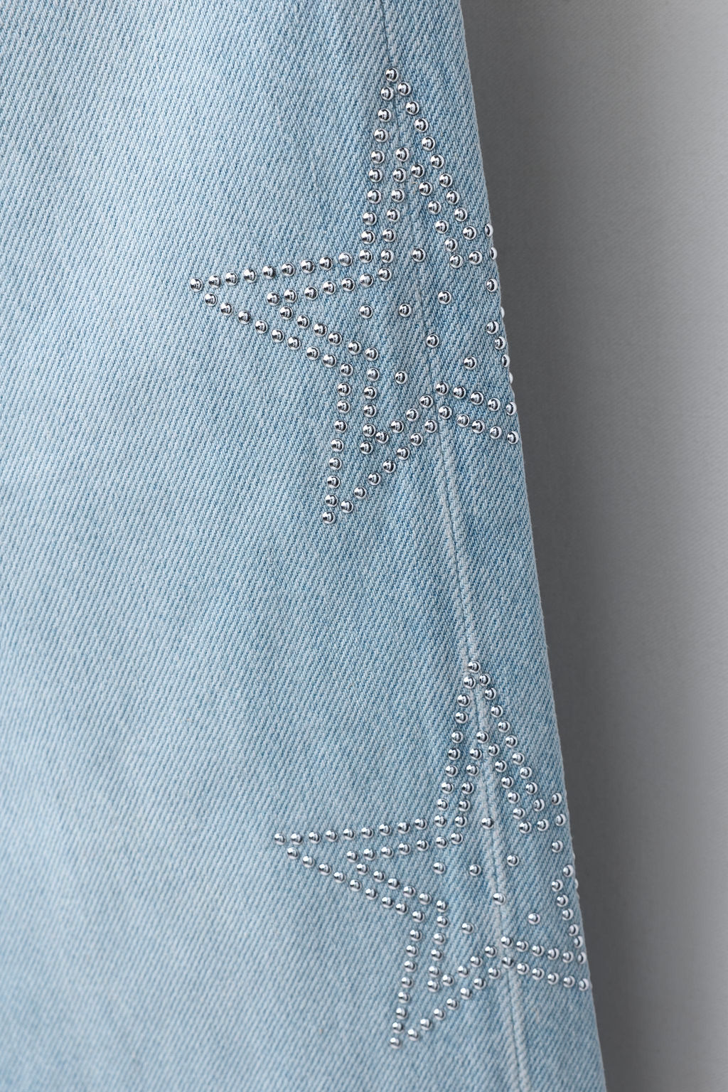 WIDE-LEG JEANS WITH STARS - Zara фото 4