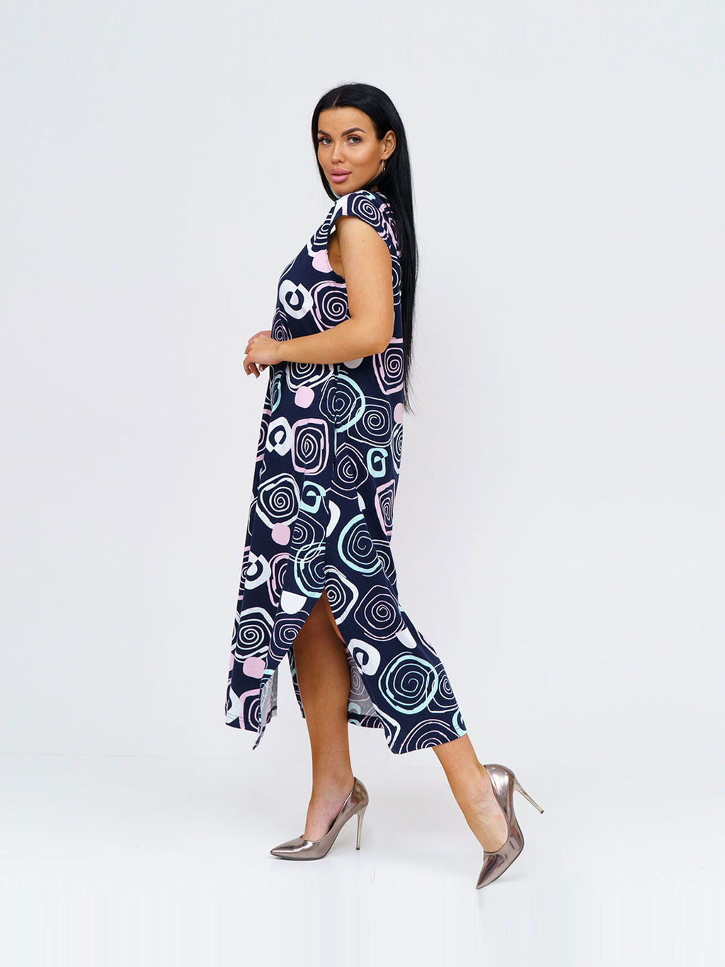 Платье женское, цвет синий