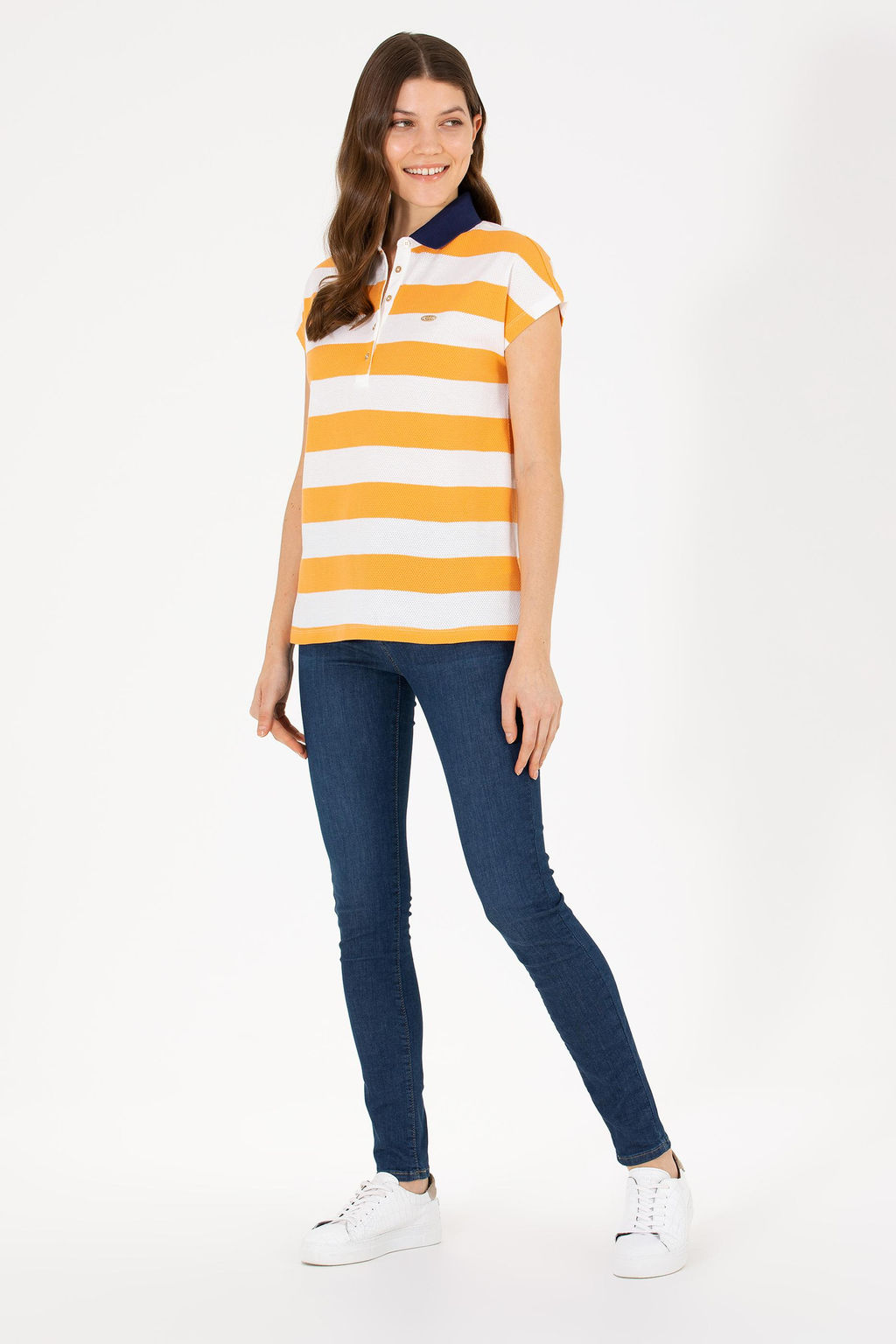 Женская оранжевая футболка - U.s. polo assn фото 4