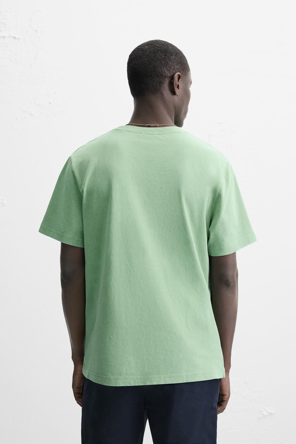 WASHED RELAXED FIT T-SHIRT - Zara фото 3